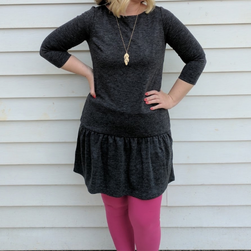 Loft dropped waist dress